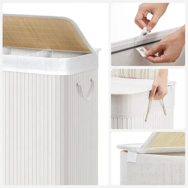 Kôš na bielizeň GUS biely