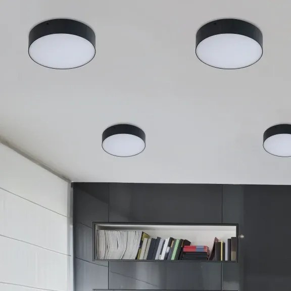 LED stropné svietidlo Monza R 22 3000K čierne