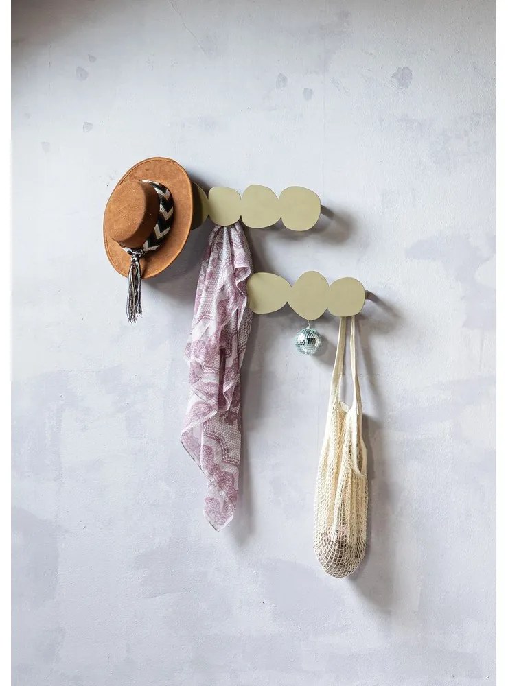 Béžový kovový nástenný vešiak Tumulo – Spinder Design