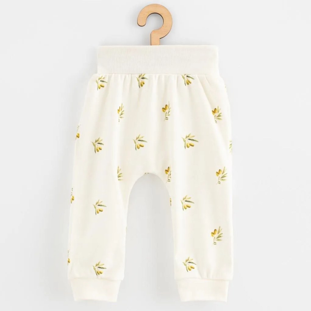 Dojčenské nohavice z organickej bavlny New Baby Olivy, vel. 74 (6-9m)
