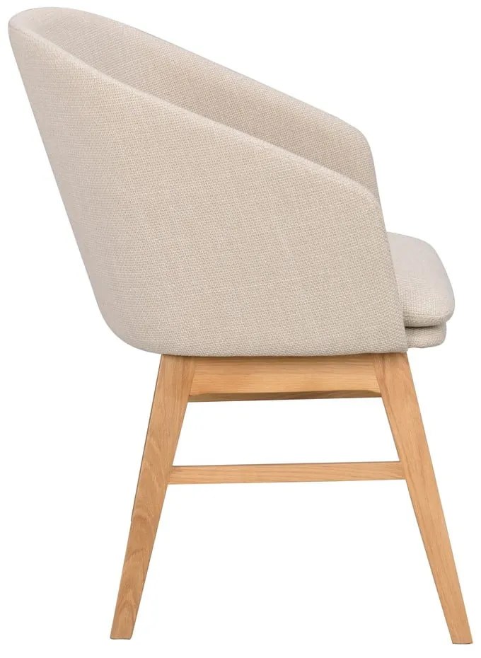 Béžové čalúnené jedálenské kreslá v súprave 2 ks Windham – Rowico