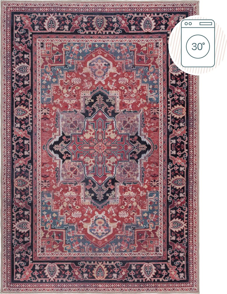 Kusový koberec Hebden Windsor Red, 200x290, červená, obývacia izba, Flair Rugs