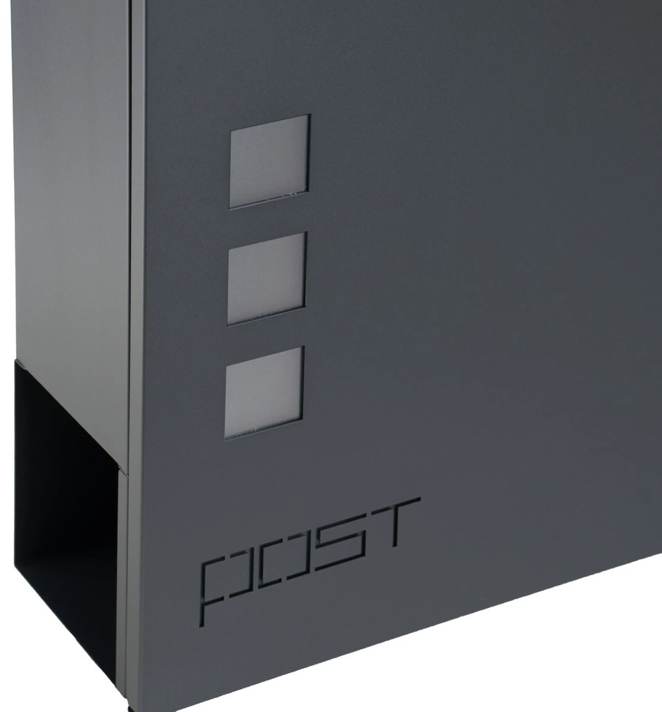 Poštová schránka MILUZ antracitová