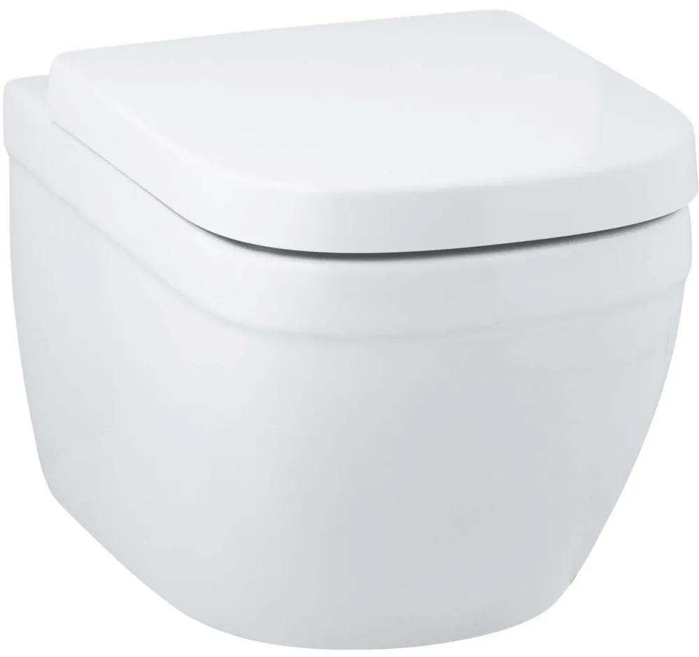 GROHE Euro Ceramic závesné WC Rimless s hlbokým splachovanim, Triple Vortex, 374 x 540 mm, alpská biela, s povrchovou úpravou PureGuard, 3932800H