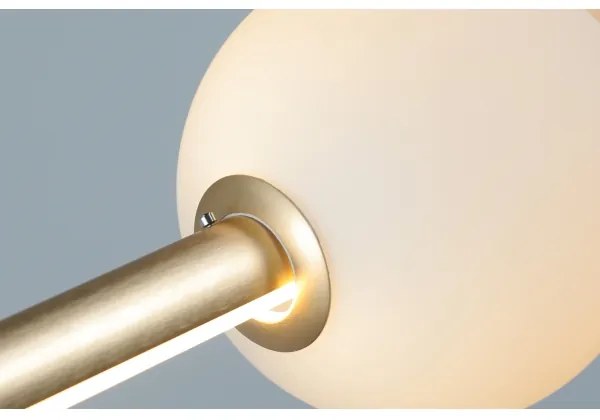 Azzardo AZ4427 - LED Stmievateľný luster na lanku SANDRA LED/48W/230V zlatá