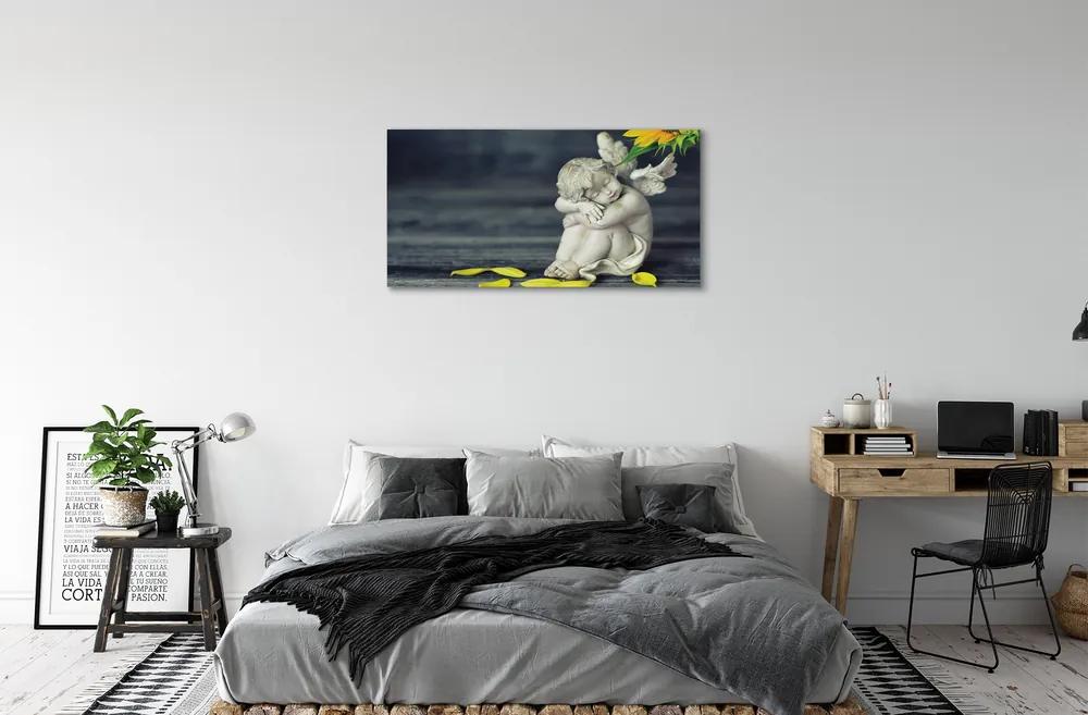 Obraz na plátne Spacie anjela slnečnica 125x50 cm