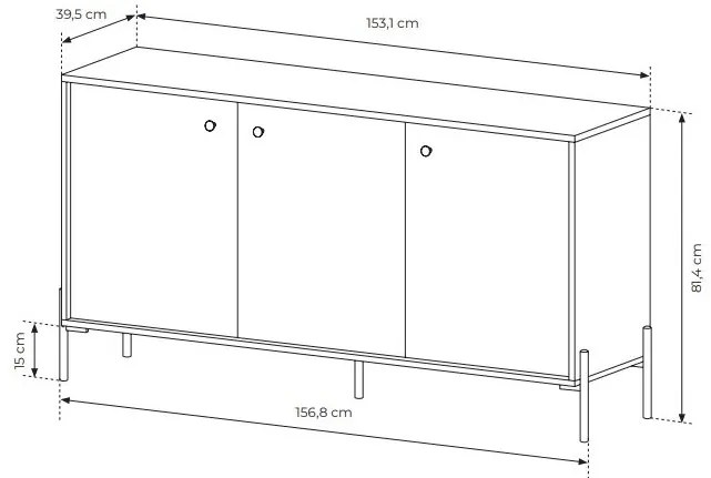 Skrinka Scandia 3D (dub scandi + jedlička scandi). Akcia -19%. Vlastná spoľahlivá doprava až k Vám domov. 1071387
