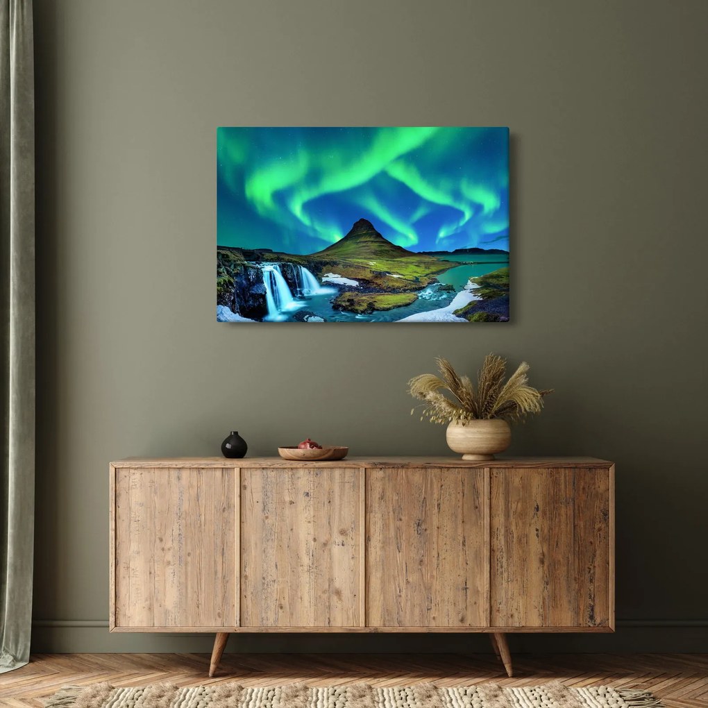 Obraz - Kirkjufell, Island (90x60 cm)