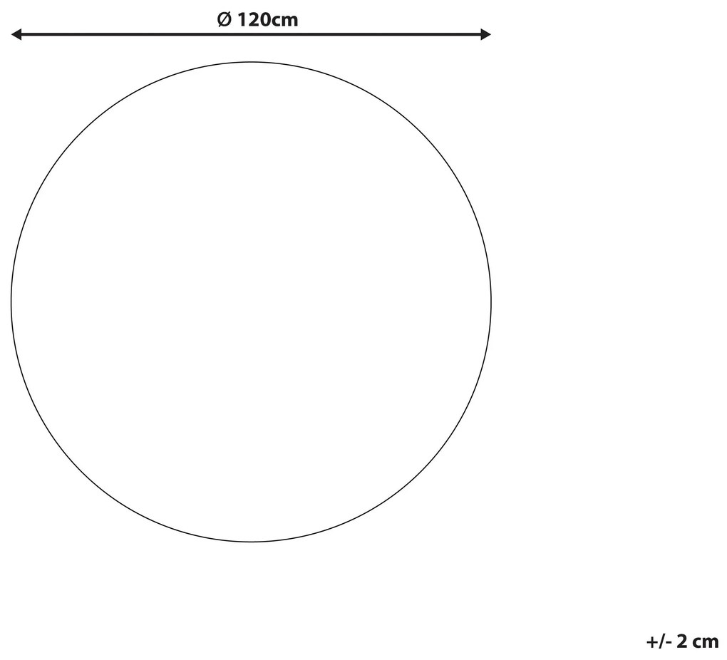 Okrúhly bavlnený koberec ø 120 cm viacfarebný YAGCI Beliani