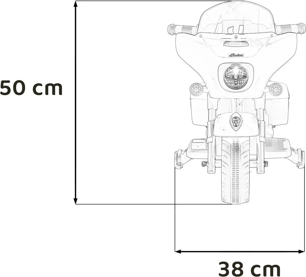 Ramiz Detská motorka Chopper INDIAN modrá