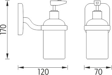Nimco Dávkovač tekutého mydla, pumpička plast SIMONA - SI 7231C-P-26