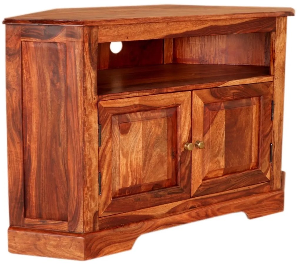 furniture-nabytek.cz - Rohový tv stolík z masívu palisander 110x70x50