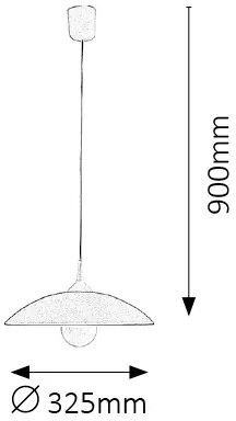 RABALUX Závesný luster CUPOLA RANGE, sivá