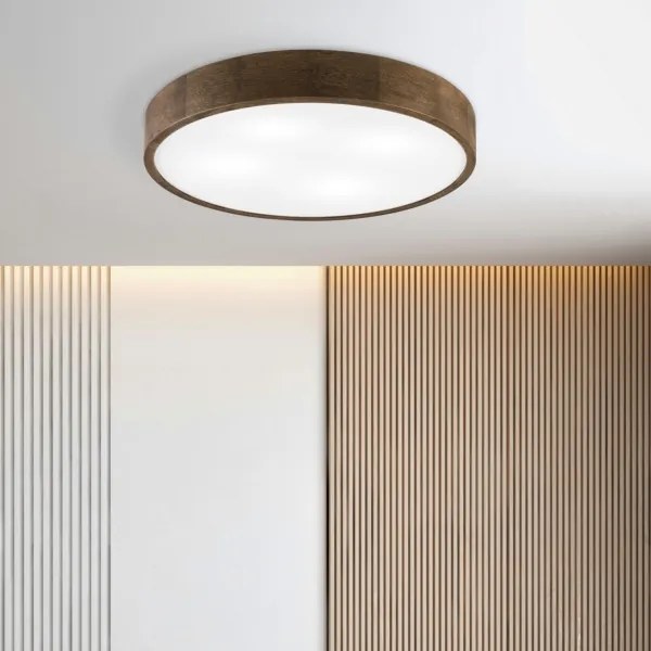 Brilagi - LED stropné svietidlo CARVALHO 4xE27/60W/230V, dub/orech, priemer 57,5 cm
