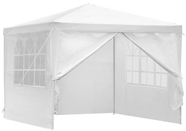 Záhradný altánok 4 steny 3x3 m  - biely
