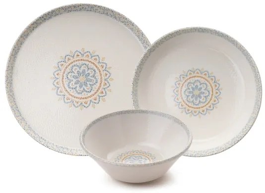 Jedálenská súprava 12 ks zelená/porcelán