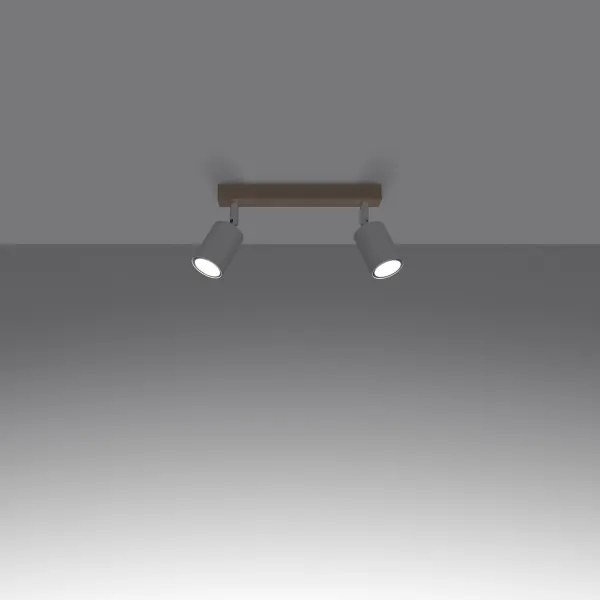 Sollux SL.1286 - Bodové svietidlo VERDO 2xGU10/10W/230V biela