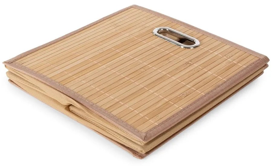Bambusový úložný box v prírodnej farbe 31x31x31 cm – Compactor