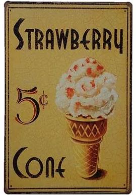 Ceduľa Strawberry Eis