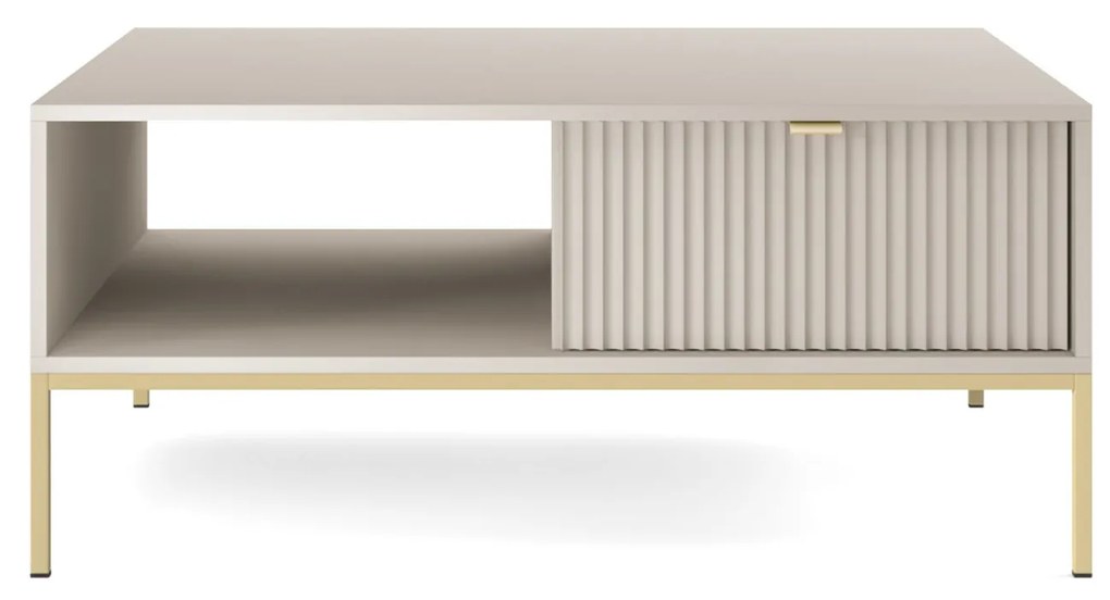 Konferenčný stolík Nova 104 cm kašmír/zlatý