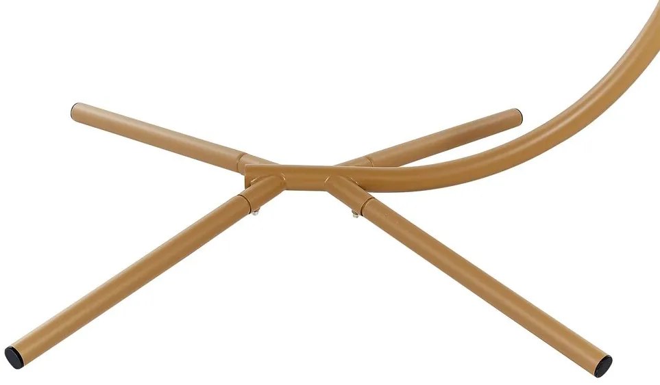 Závesné kreslo so stojanom béžová ARCO Beliani