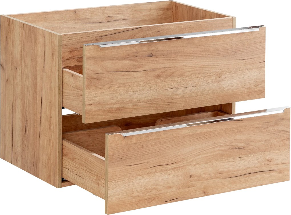 Comad Kúpeľňová skrinka pod umývadlo Capri Oak 80 dub zlatý craft