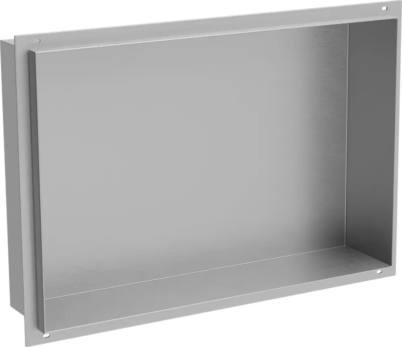 Mexen X-Wall-NR nástenná polica bez obruby 45 x 30 cm, inox - 1911453010