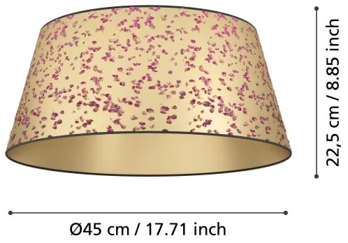 Eglo 390291 - Stropné svietidlo CASTUERA 1xE27/25W/230V zlatá/ružová