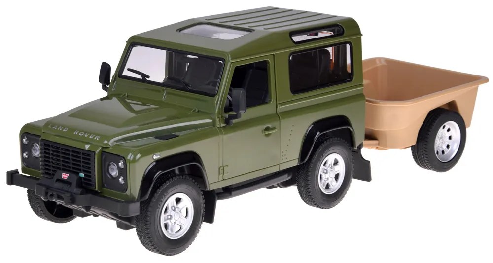 Auto na diaľkové ovládanie Rastar Land Rover Defender 1:14 so svetlami RC0712 Farba: čierna