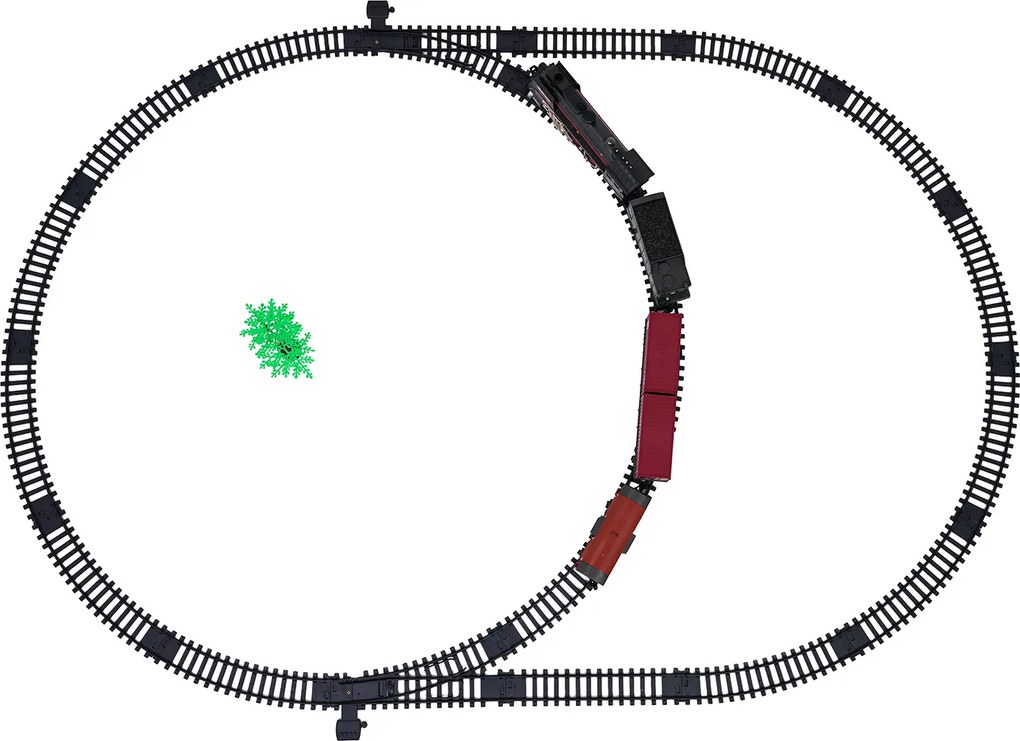 Ramiz Retro vláčik so svetelnou, zvukovou a dymovou funkciou 138cm