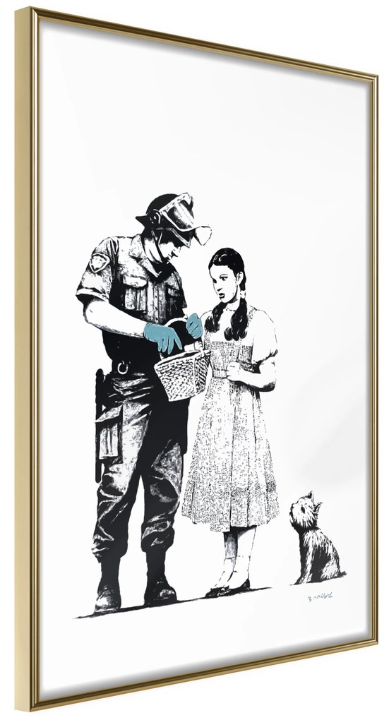 Artgeist Plagát - Dorothy and Policeman [Poster] Veľkosť: 20x30, Verzia: Čierny rám