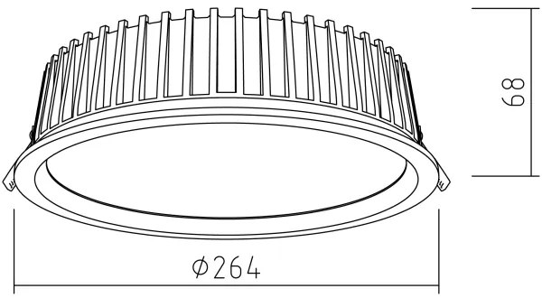 APLED-LED Podhľadové RONDO WOODLINE LED/18W/230V 3000K pr. 26 cm borovica masív