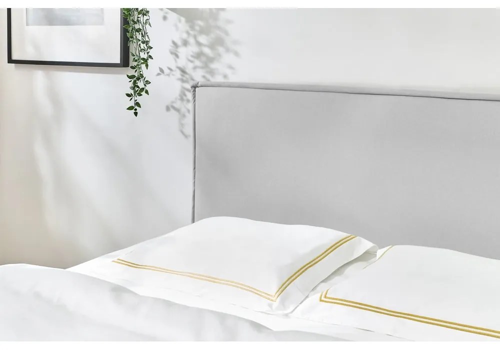 Sivá dvojlôžková posteľ Bobochic Paris Sary Light, 160 x 200 cm