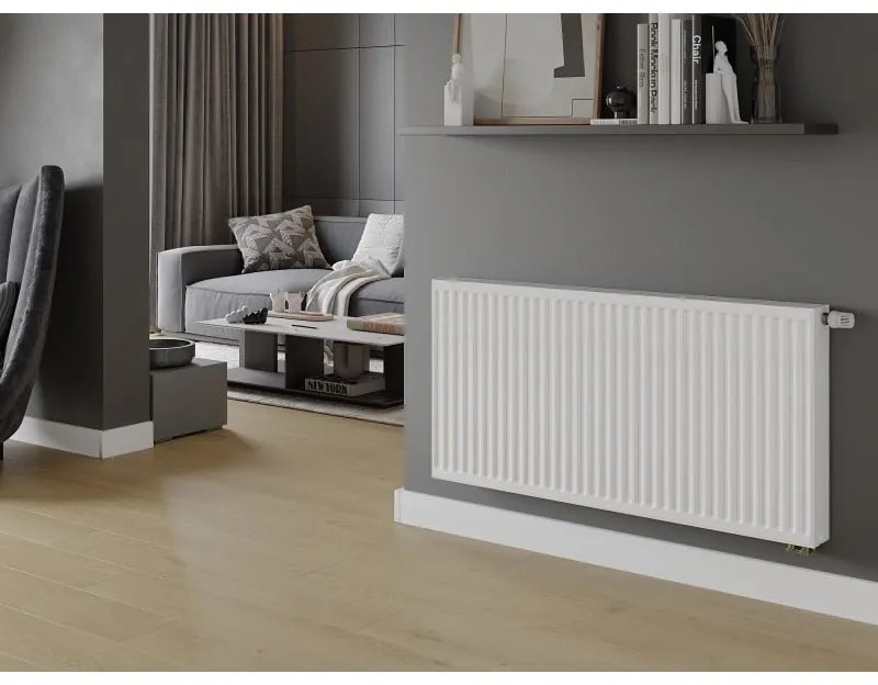 Mexen, Panelový radiátor Mexen CV22 400 x 600 mm, spodné pripojenie, 711 W, biely - W622-040-060-00