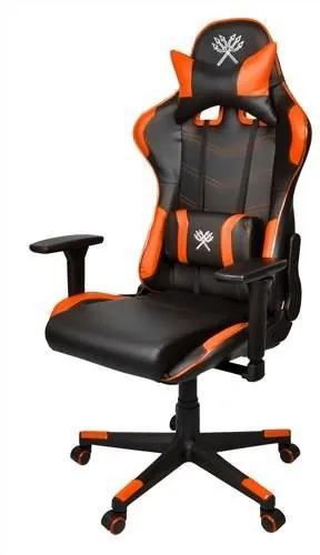 Malatec 9007 Herné stoličky LED, čierno oranžová