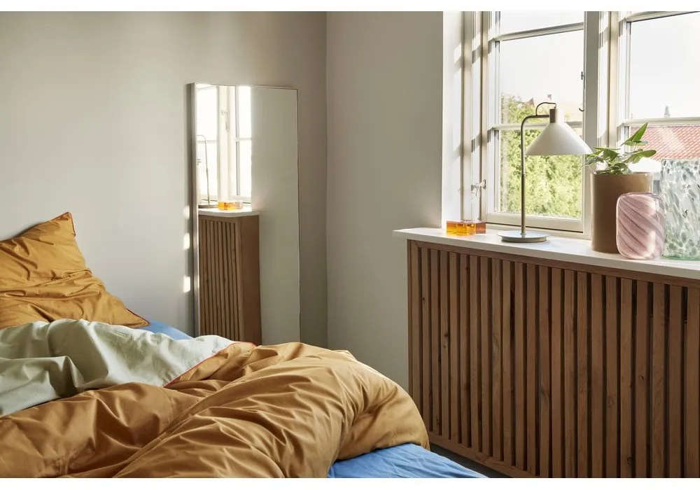 Biela stolová lampa so skleneným tienidlom (výška 44 cm) Spot – Hübsch