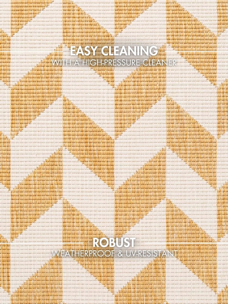 Ted Baker, Kusový koberec Ted Baker Haringey 106380 Yellow White, 120x170, žltá, chodba / predsieň