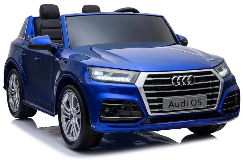 LEAN CARS ELEKTRICKÉ AUTÍČKO AUDI Q5 DVOJMIESTNE - LAKOVANÉ - MODRÉ - 4x45W - 2x12V7Ah - 2021