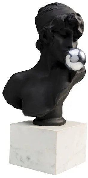 Busto Kissing Girl dekorácia čierna 58 cm