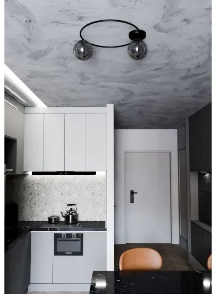 Stropné svietidlo SOPRA 2xE14/10W/230V čierna