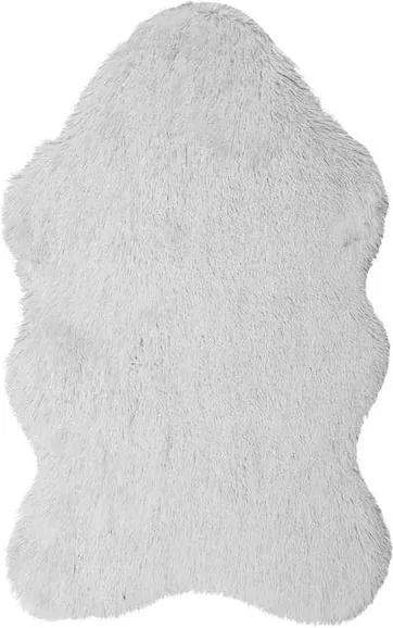 Biely kožušinový koberec Ranto Soft Bear, 70 × 150 cm