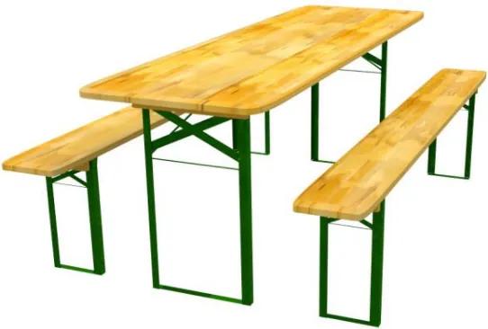 Bestent Záhradný pivný set - stôl 70cm + 2lavičky