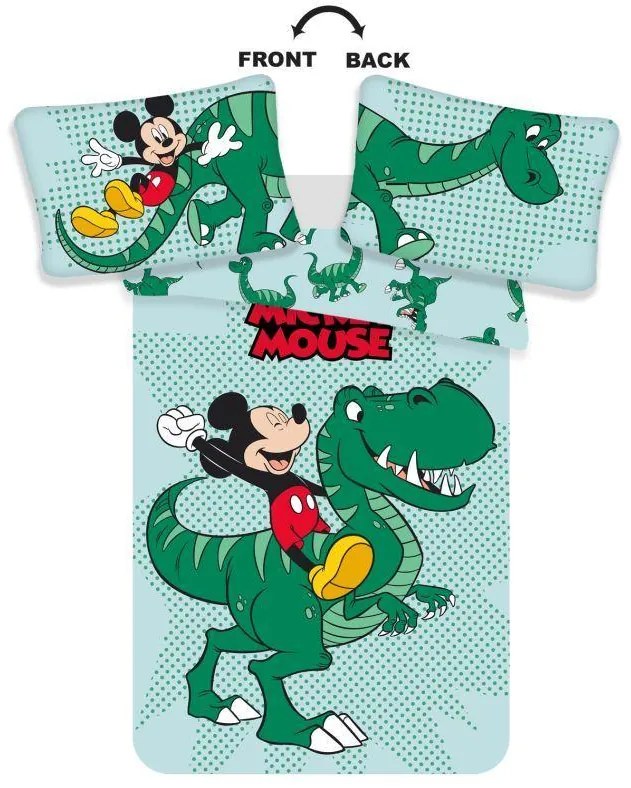 JERRY FABRICS -  JERRY FABRICS Obliečky do postieľky Mickey dino baby Bavlna, 100/135, 40/60 cm