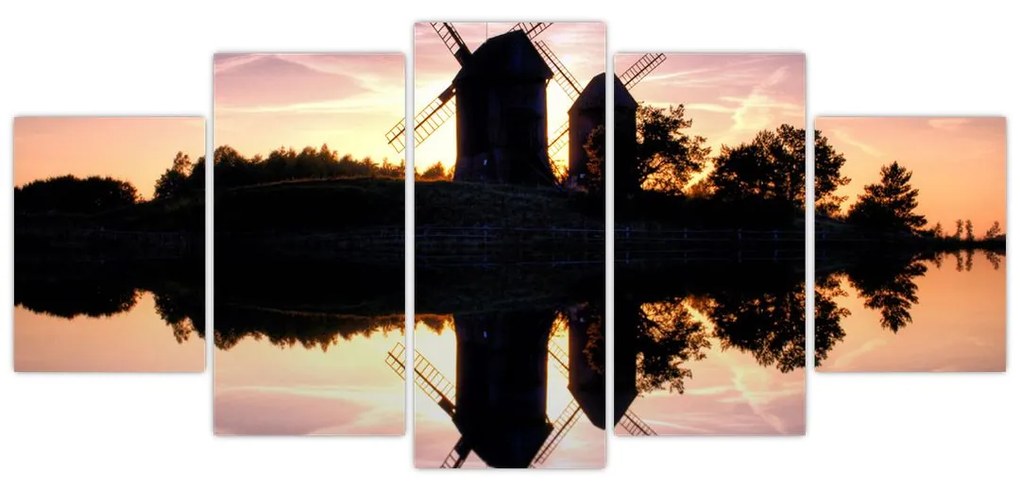 Fotka veterných mlynov - obraz