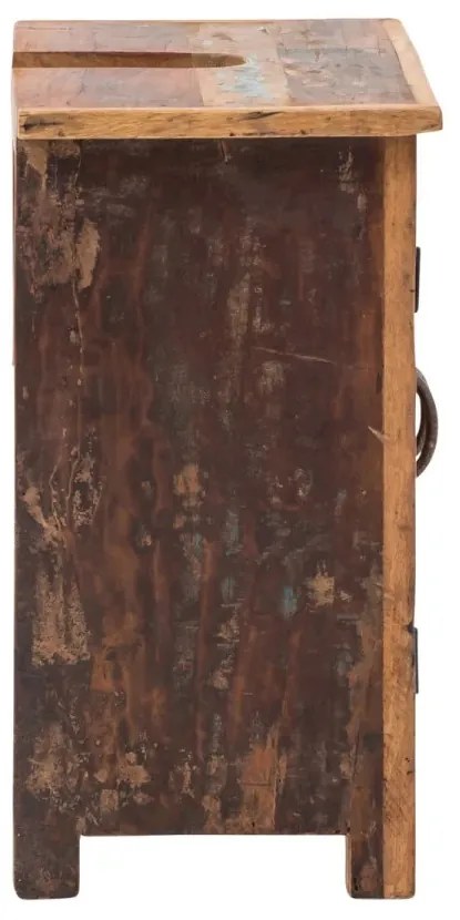 furniture-nabytek.cz - Masivní skříňka dřezu Sumana z recyklovaného dřeva, lakovaná, hnědá – 52×30×60 cm