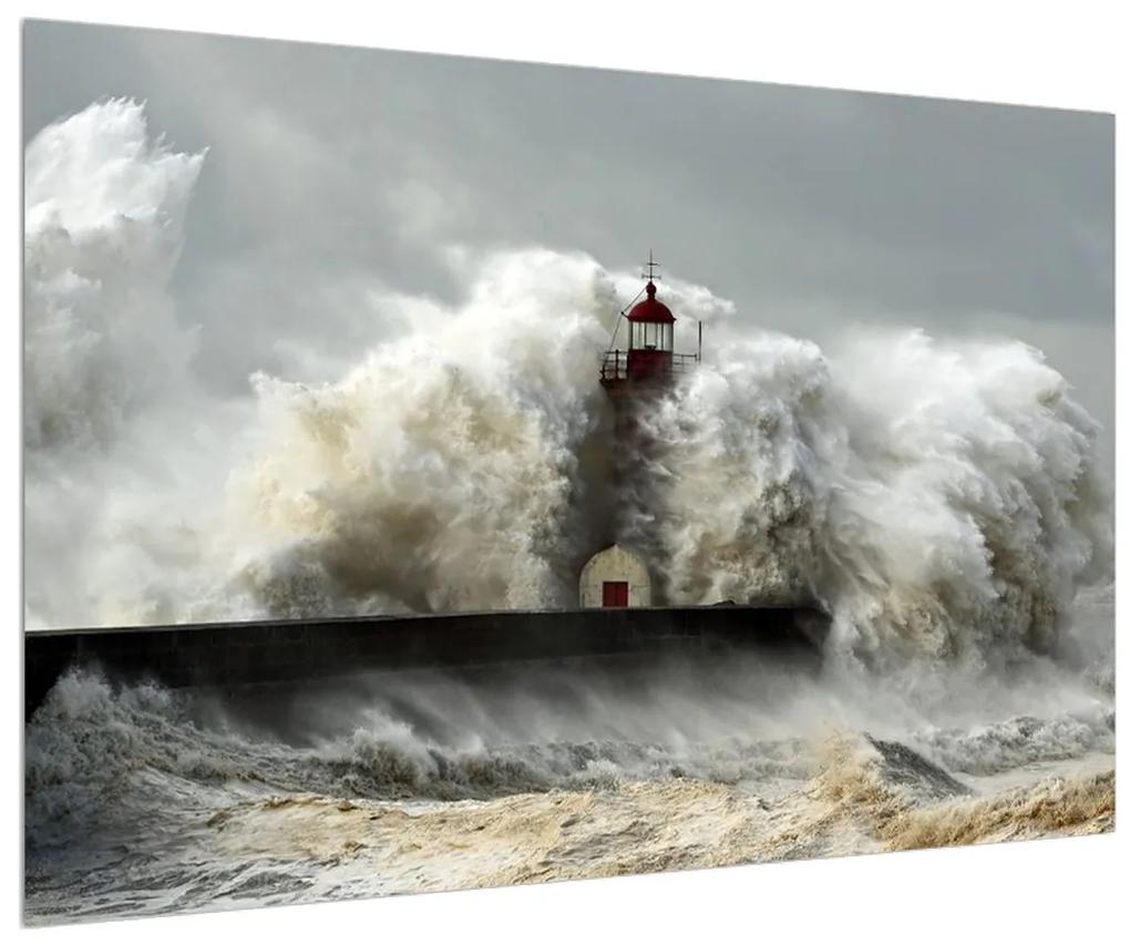Obraz vodnej búrky (90x60 cm)