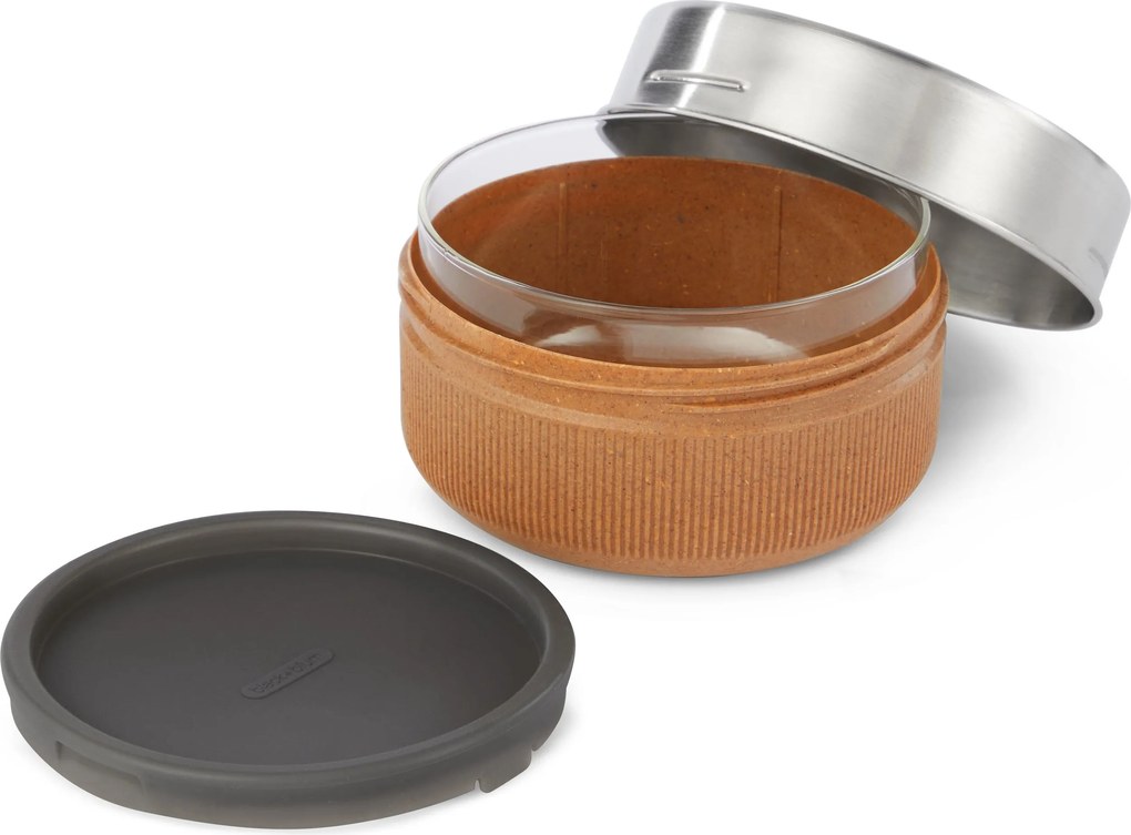 Krabička na jedlo Lunch Bowl sklenená 0,75 l grafitová