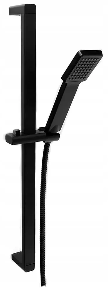 Gamma Zn3, sprchový stĺp s ručnou sprchovou hlavicou 62cm, čierna matná, GMA-ZN3-BK