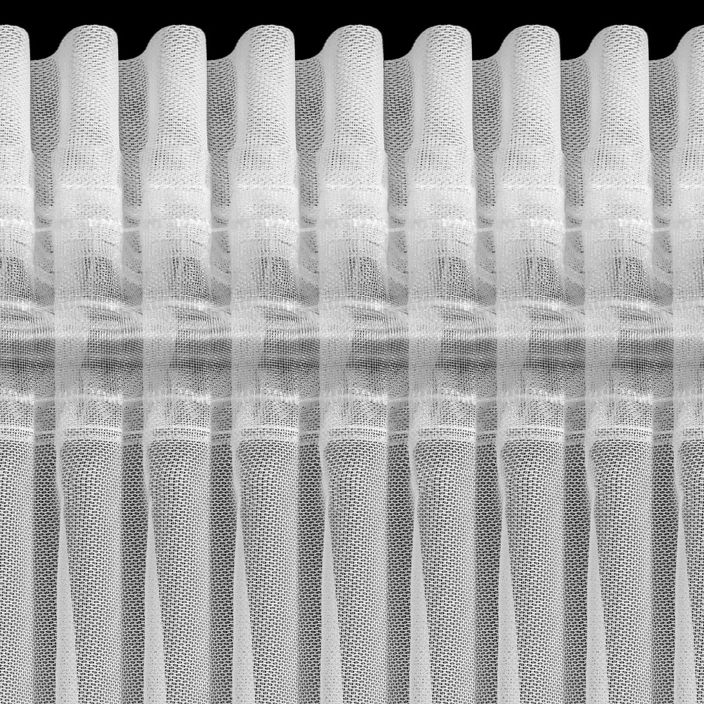 ZÁCLONA NA PÁSKE EVA MINGE ROSES4 400X160 CM BIELA
