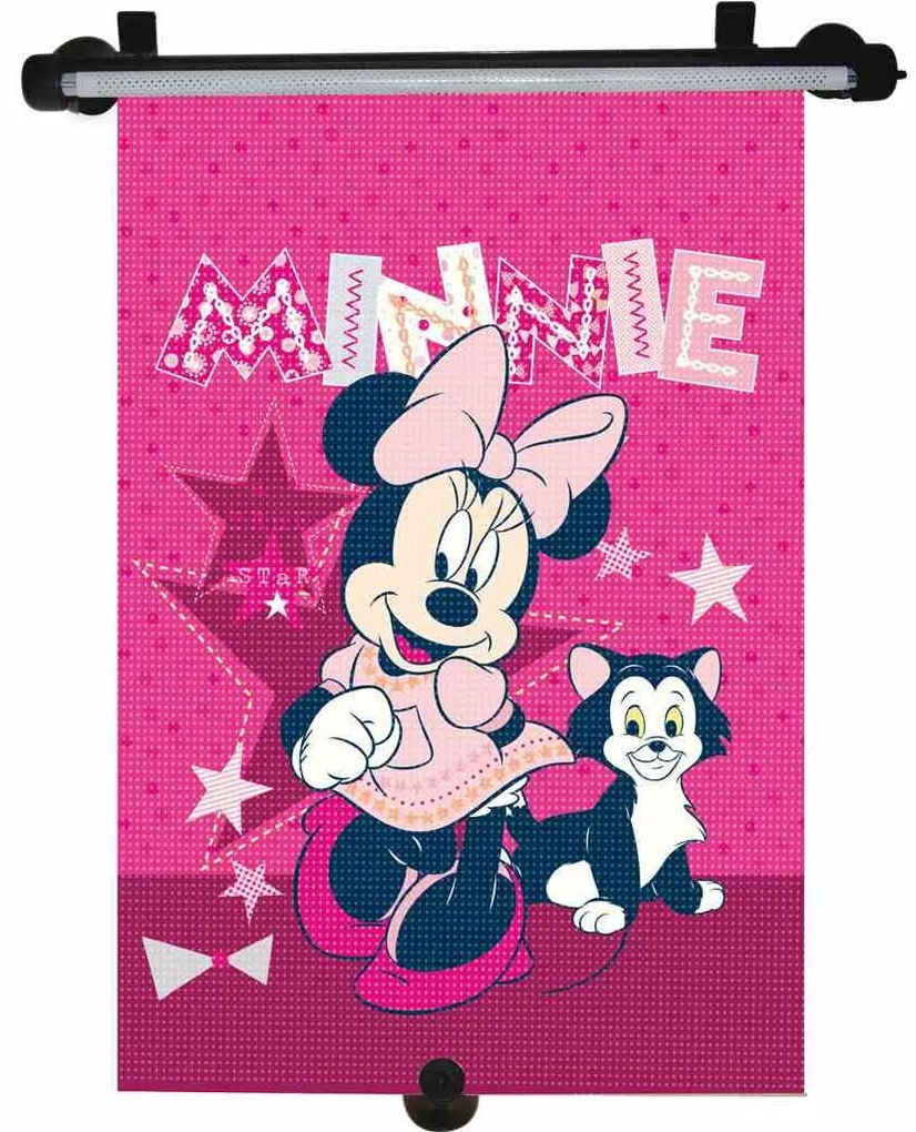 Slnečná roleta do auta Minnie tmavo ružová